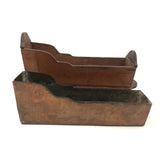 Lovely Old Miniature Folk Art Crib with Curious Copper Lining