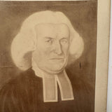 Edward Wigglesworth, President of Harvard University, Cabinet Card Photo of Portrait Painting