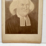 Edward Wigglesworth, President of Harvard University, Cabinet Card Photo of Portrait Painting