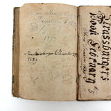 Piero Strassburger's  Copy of The United States Arithmetician, 1831, with Fraktur Writing