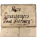 Piero Strassburger's  Copy of The United States Arithmetician, 1831, with Fraktur Writing
