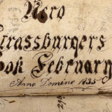 Piero Strassburger's  Copy of The United States Arithmetician, 1831, with Fraktur Writing