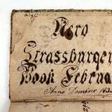 Piero Strassburger's  Copy of The United States Arithmetician, 1831, with Fraktur Writing