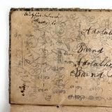 Piero Strassburger's  Copy of The United States Arithmetician, 1831, with Fraktur Writing