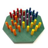 Albany Association of the Blind Rainbow Games Rainbow Peg Board