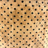 Early (1817-18!) New England Polka Dotted Wallpaper Band Box with Newspaper Lining and Hand-stitched Mending