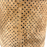 Early (1817-18!) New England Polka Dotted Wallpaper Band Box with Newspaper Lining and Hand-stitched Mending