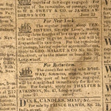 Early (1817-18!) New England Polka Dotted Wallpaper Band Box with Newspaper Lining and Hand-stitched Mending