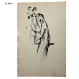 Six More Mid-Century Sketches, Artist Unknown, SOLD INDIVIDUALLY