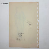 Six More Mid-Century Sketches, Artist Unknown, SOLD INDIVIDUALLY