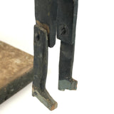 Primitive Antique Jig Doll on Platform with Hand Crank