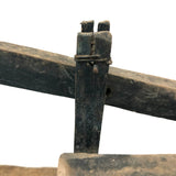 Primitive Antique Jig Doll on Platform with Hand Crank