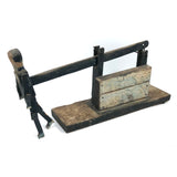 Primitive Antique Jig Doll on Platform with Hand Crank