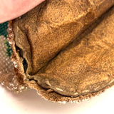 Very Sweet 19th Century Glass Beaded Folk Art Pouch Monogrammed EP