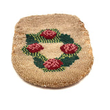 Very Sweet 19th Century Glass Beaded Folk Art Pouch Monogrammed EP