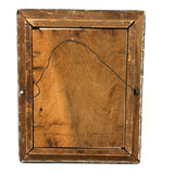 Die Beschützerin (The Protector), Victorian Graphite Drawing of Girl with Her Pets in Period Frame