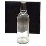 Chocolate, c. 1910s Etched Glass Soda Fountain Syrup Bottle