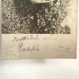 Wonderful Pair of 1920s RPPCS of Same Children, Different Ages, with Mysterious Puff Balls