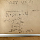 Wonderful Pair of 1920s RPPCS of Same Children, Different Ages, with Mysterious Puff Balls