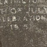 Super Painterly and Clever Antique Miniature Fourth of July Celebration Slate from Slatington, PA