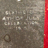 Super Painterly and Clever Antique Miniature Fourth of July Celebration Slate from Slatington, PA