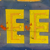 BEER and More at The Stable, Great Old Hand-painted Sign on Cardboard in Antique Frame