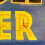 BEER and More at The Stable, Great Old Hand-painted Sign on Cardboard in Antique Frame