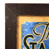 BEER and More at The Stable, Great Old Hand-painted Sign on Cardboard in Antique Frame