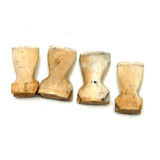 Marvelous Set of Four Antique Carved Bone Clawed Feet