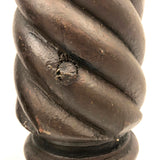 Gorgeous Antique 16+ Inch Sculpturally Carved/Turned Posts