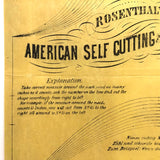 1866 American Self Cutting and Fitting Yoke Pattern on Yellow Tissue Paper