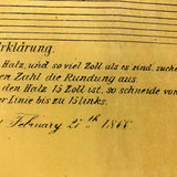 1866 American Self Cutting and Fitting Yoke Pattern on Yellow Tissue Paper