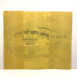 1866 American Self Cutting and Fitting Yoke Pattern on Yellow Tissue Paper