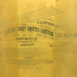 1866 American Self Cutting and Fitting Yoke Pattern on Yellow Tissue Paper