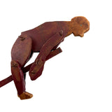 Very Sweet, Very Naive Antique Hand-carved Acrobat Toy Made by Neal, Fifth Grade