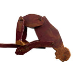 Very Sweet, Very Naive Antique Hand-carved Acrobat Toy Made by Neal, Fifth Grade