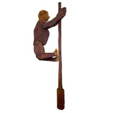 Very Sweet, Very Naive Antique Hand-carved Acrobat Toy Made by Neal, Fifth Grade