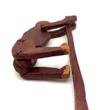 Very Sweet, Very Naive Antique Hand-carved Acrobat Toy Made by Neal, Fifth Grade