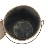 Sweet Antique Tin Pail in Original Pinkish-Putty Paint