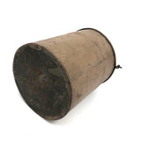 Sweet Antique Tin Pail in Original Pinkish-Putty Paint