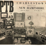 1958 W1PTB Ham Radio QSO Card, Mailed