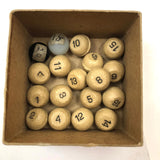 Old Leather Bottle with Complete Pea Pool Set (+ Make Do 18 & 20)