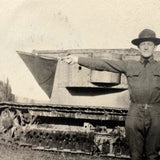Two Armed Semaphore, With Tank, Old Snapshot Photo