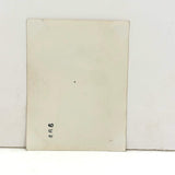 Two Young Men of Different Dispositions with Goofy Snowman, Vintage Velox Snapshot