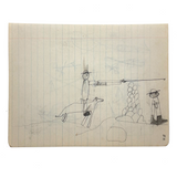 More Excellent Very Naive Kid's Drawings: Man on Horse with Gun, Marching Man, Pile of Rocks