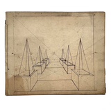 Geometric Perspective Drawings: Beautiful Mid 19th Century Notebook, 20 p, Full, Plus Extra