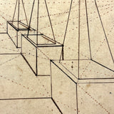 Geometric Perspective Drawings: Beautiful Mid 19th Century Notebook, 20 p, Full, Plus Extra