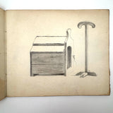 Geometric Perspective Drawings: Beautiful Mid 19th Century Notebook, 20 p, Full, Plus Extra