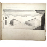 Geometric Perspective Drawings: Beautiful Mid 19th Century Notebook, 20 p, Full, Plus Extra