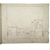 Geometric Perspective Drawings: Beautiful Mid 19th Century Notebook, 20 p, Full, Plus Extra